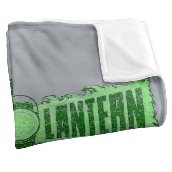 Green Lantern Text Logo Soft Touch Blanket