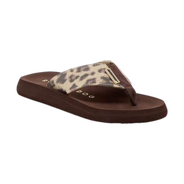 Rocket Dog Dam/Dam Adios Leopardmönstrade Flip-Flops