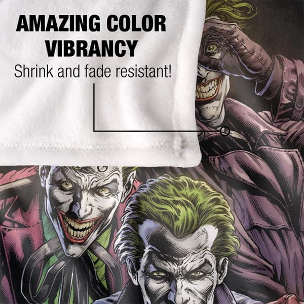 Batman Three Jokers Soft Touch Blanket