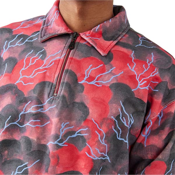 Levis Herr Lacoste Collared Sweatshirt med heltäckande tryck