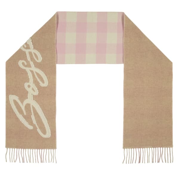 Boss Gingham Reversible Scarf