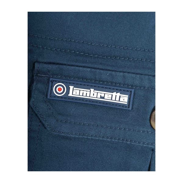 Lambretta Herrar Gummerade Logotyp Cargo Shorts