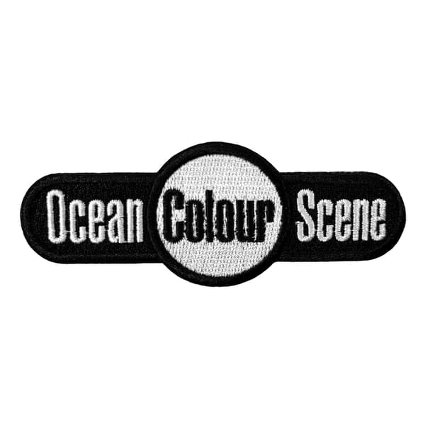 Ocean Colour Scene Woven Logo Long Iron On Patch