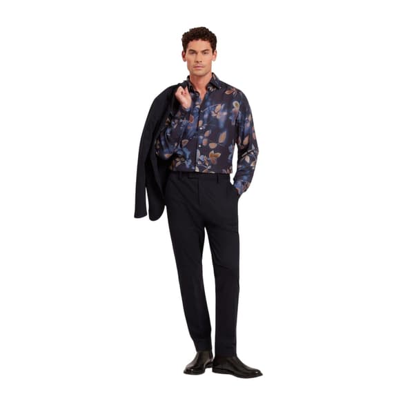 Ted Baker Mens Leaf Print Regular Shirt