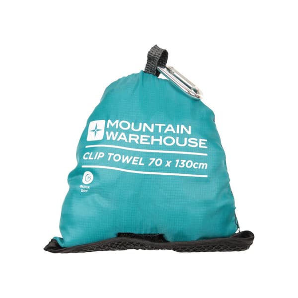 Mountain Warehouse Plain Clip Travel Towel
