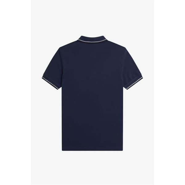 Fred Perry Pikétröja med dubbla ränder för män
