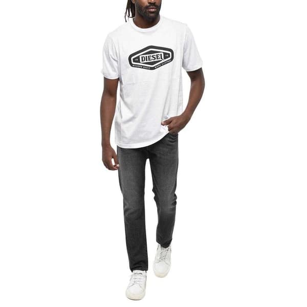 Diesel Herr Basic Logotyp T-shirt