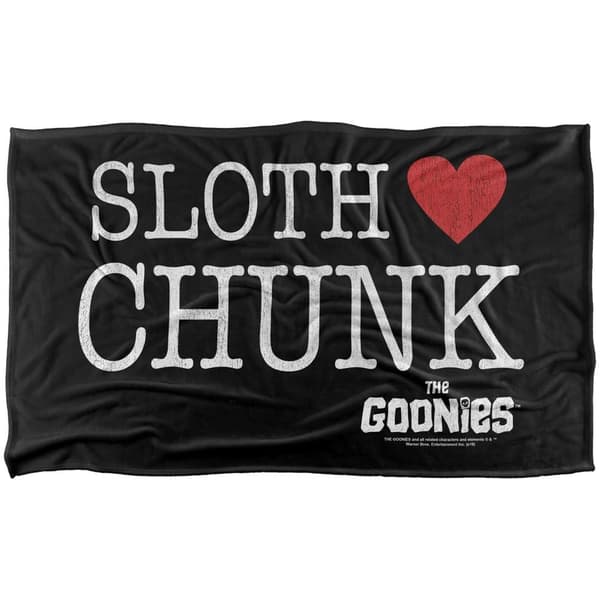 The Goonies Chunk Heart Sloth Blanket