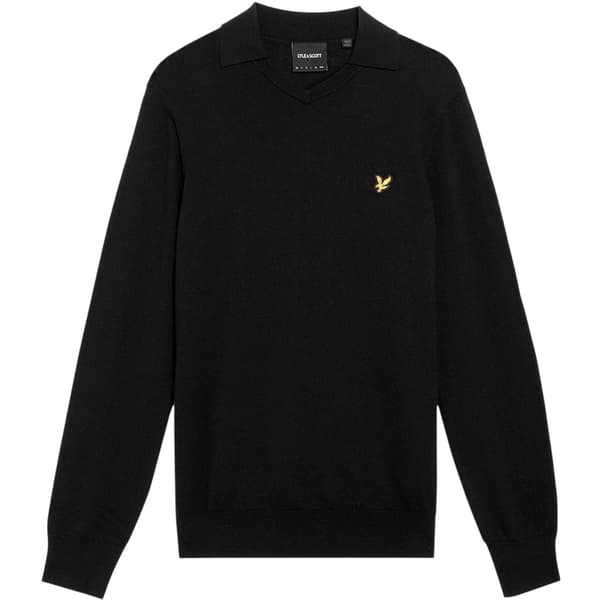 Lyle & Scott Herrtröja med logotyp och krage