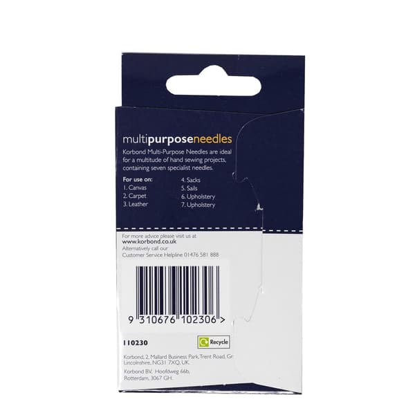 Korbond Universalnålar 7-pack