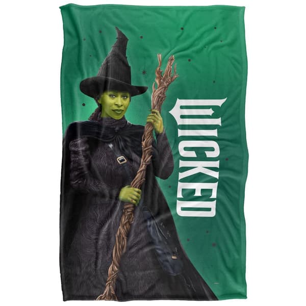 Wicked Elphaba Broomstick Soft Touch Blanket