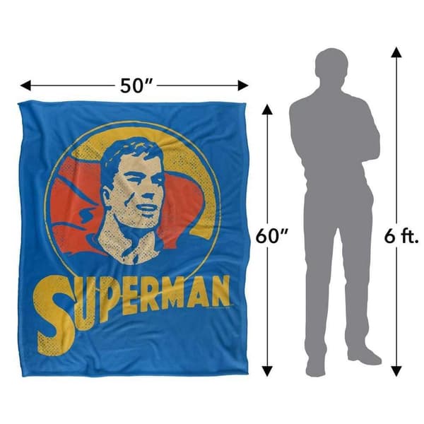 Superman Superman Circle Soft Touch Blanket