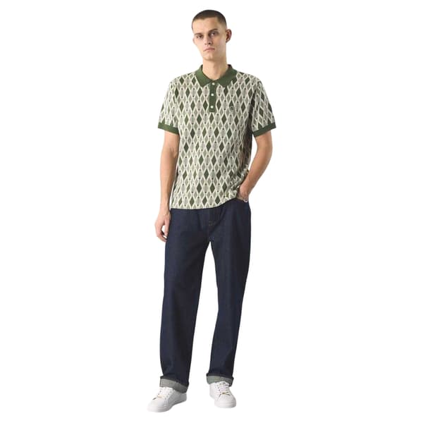 Pretty Green Jacquard Regular Pikétröja för män
