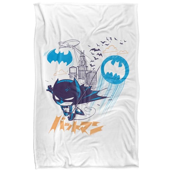 Batman Kanji Chibi Blanket