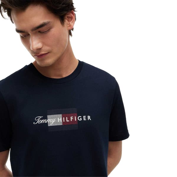 Tommy Hilfiger Herr T-shirt med scriptlogotyp