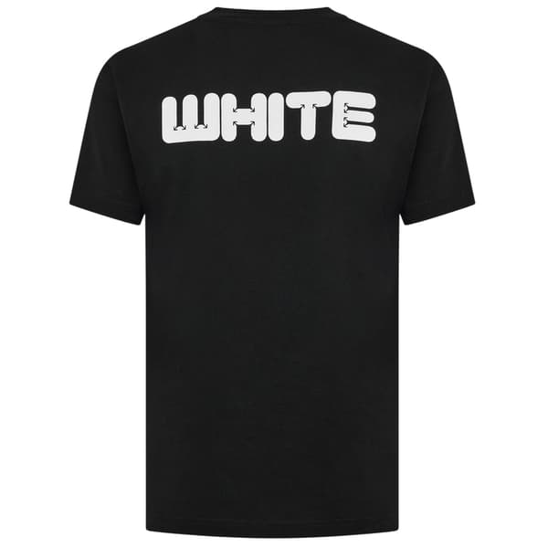 Off White Slim T-shirt i bomuld til mænd
