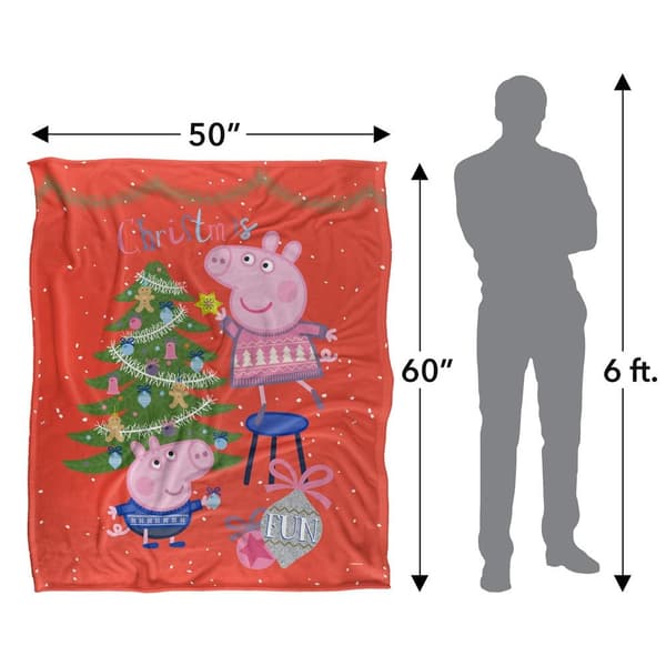 Peppa Pig Christmas Fun Blanket