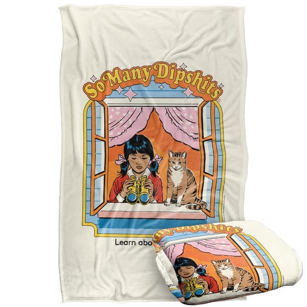 Steven Rhodes So Many Dipshits Soft Touch Blanket