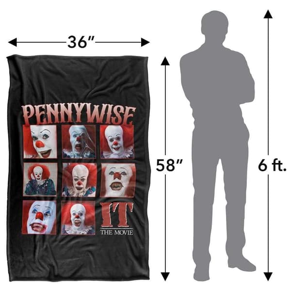It Pennywise Square Soft Touch Blanket