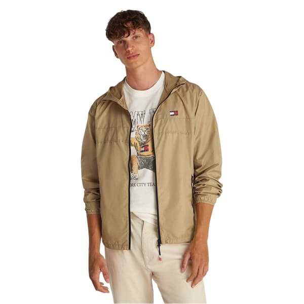 Tommy Jeans Mens Elasticated Cuff Relaxed Fit Windbreak