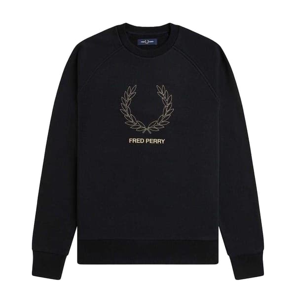 Fred Perry Mens Embroidered Logo Sweatshirt