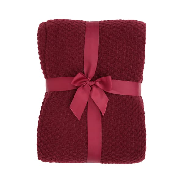 Mountain Warehouse Borg Lined Knitted Blanket