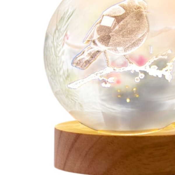Premier Robin On A Branch LED Christmas Decoration