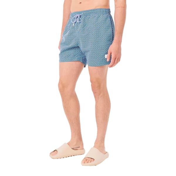 Boss Mens Geometric Pattern Swim Shorts