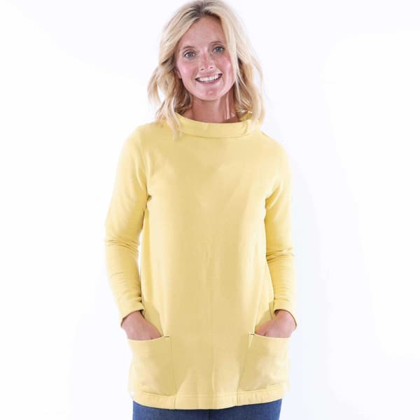 Lazy Jacks Womens/Ladies Plain Roll Neck Sweatshirt