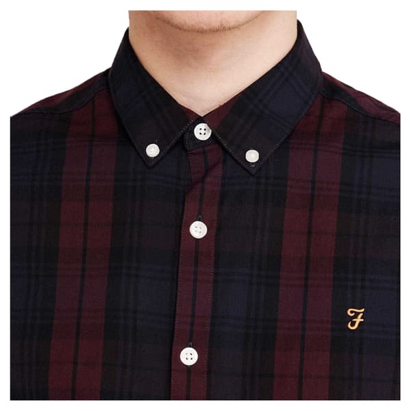 Farah Mens Checked Cotton Button-Down Shirt
