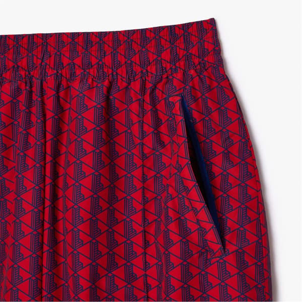 Lacoste Womens/Ladies Geometric Pattern Slim Joggers