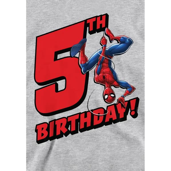Spider-Man Barn/Barn Heather Pull Over 5-årsdag Hoodie