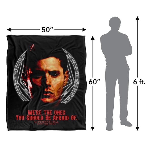Supernatural Dean Winchester Afraid Soft Touch Blanket