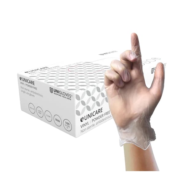 Engångsvinylhandske puderfri klar extra stor 100-pack