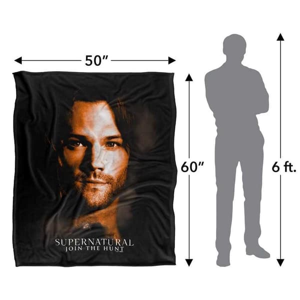 Supernatural Sam Portrait Soft Touch Blanket