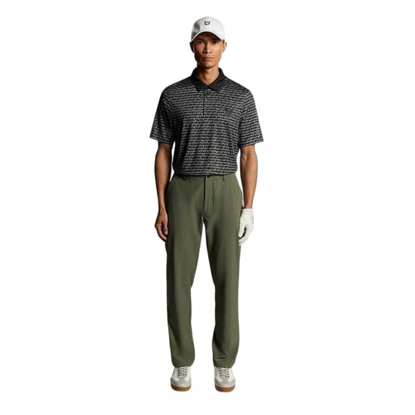 Lyle & Scott Mönstrad Golf Pikétröja för Herr