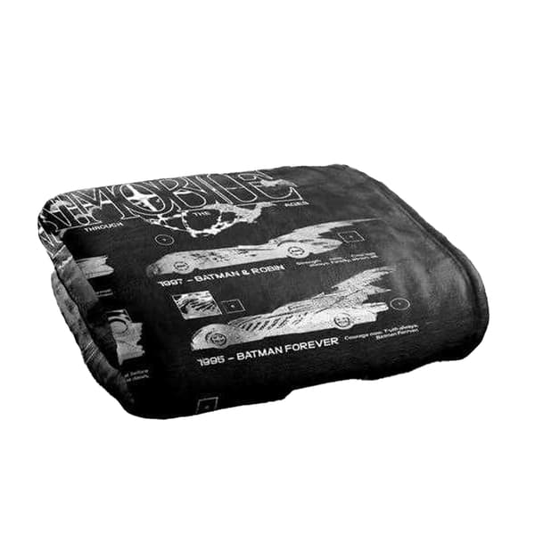 Batman Side Shots Batmobile Blanket