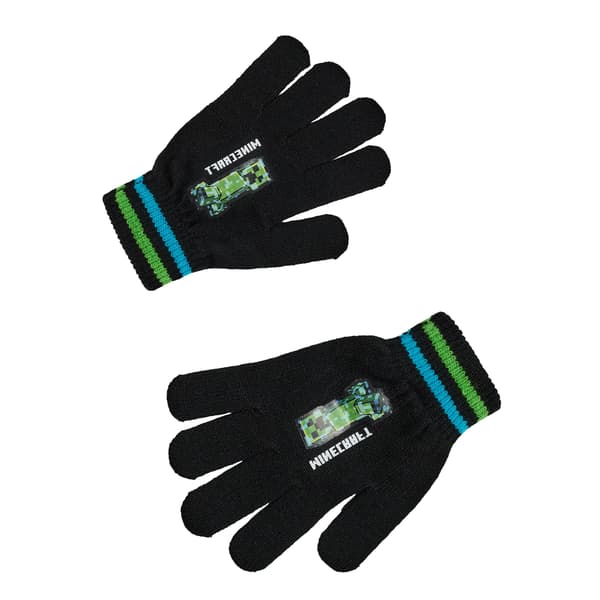Minecraft Pojkar Creeper Mössa & Handskar Set
