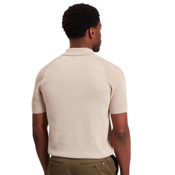 Ted Baker Mens Ribbed Raglan Polo Shirt