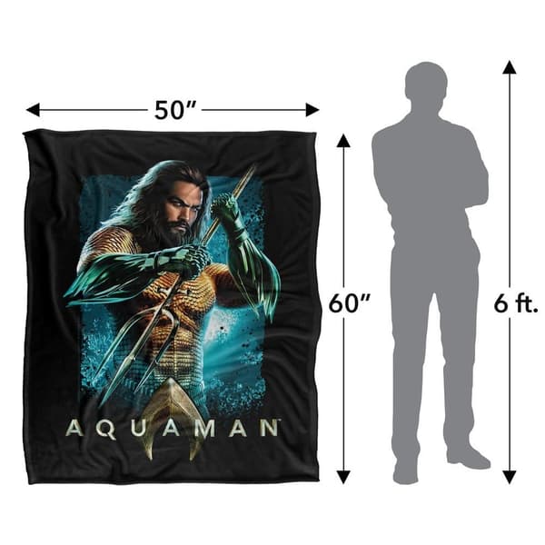 Aquaman Trident Soft Touch Blanket