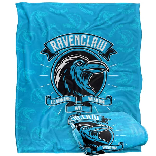 Harry Potter Learning, Wisdom, Wit Ravenclaw Blanket