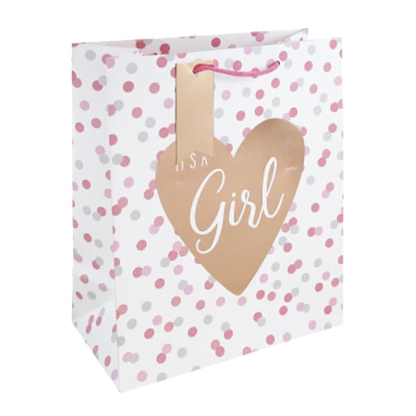 Eurowrap It´s A Girl Prickig Presentpåse (6-pack)