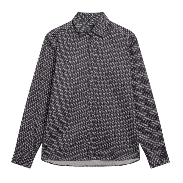 Ted Baker Mens Geometric Collared Shirt