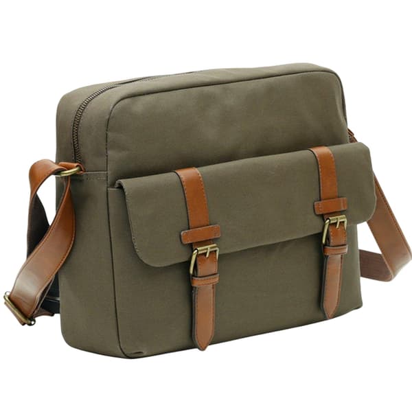 Firetrap Waxed Canvas Messenger Bag