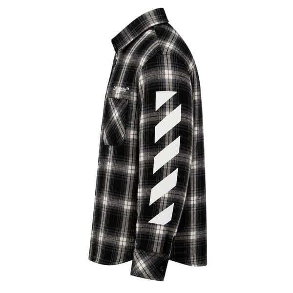 Off White Boys Plaid Regular Shirt