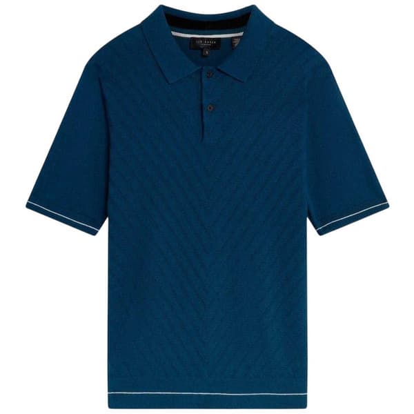 Ted Baker Herr Chevron Stickad Kortärmad Pikétröja