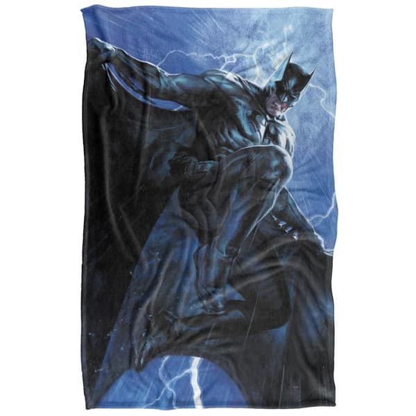 Batman Leaping Down Blanket