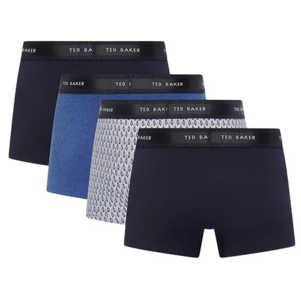 Ted Baker Herr Enfärgade Boxershorts (4-pack)