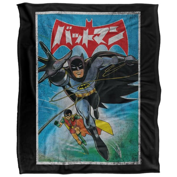 Batman Kanji Painted Soft Touch Blanket