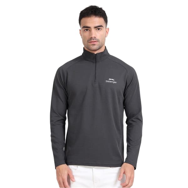 Slazenger Mens Quarter Zip Sweatshirt